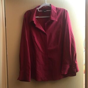 Lane Bryant Deep Red Blouse